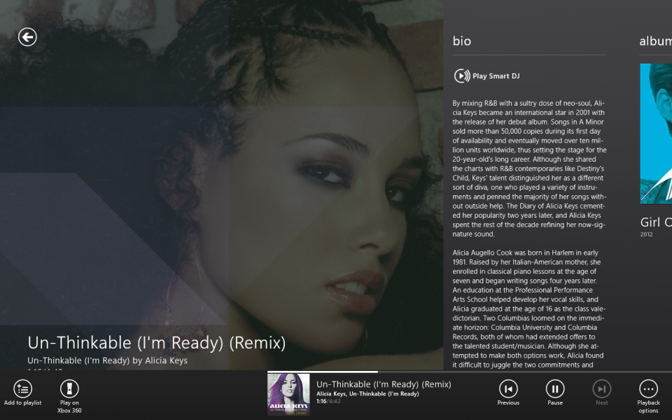 Xbox Music on Windows 8