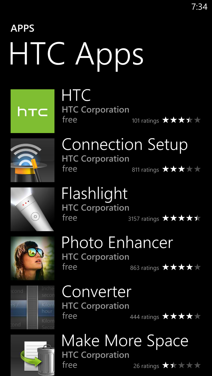 HTC Windows Phone Apps