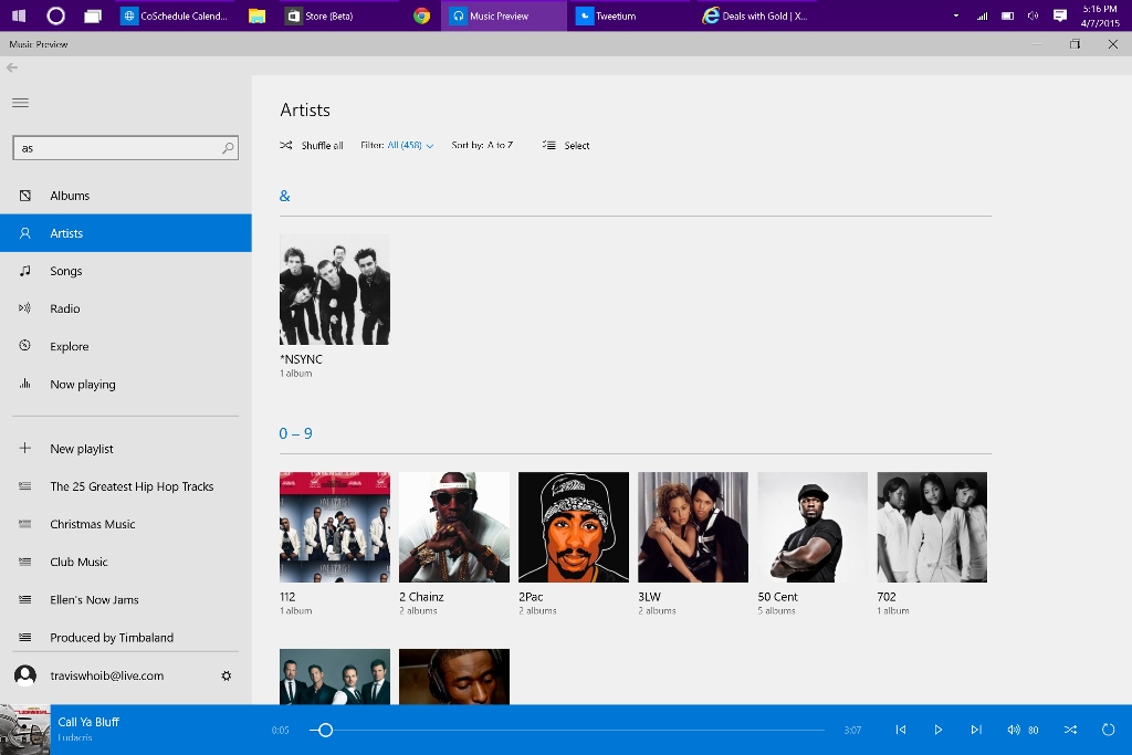 A Tour of Music in Windows 10 (2)