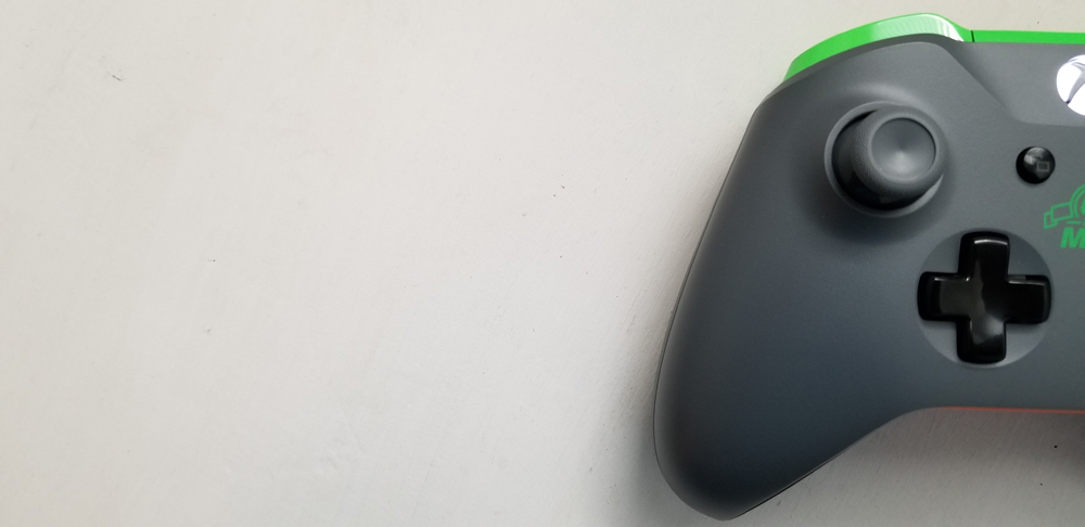 The directional pad left joystick on an Xbox Wireless Controller