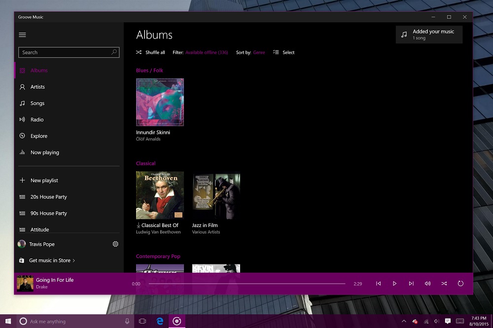 Groove Music for Windows 10 (2)