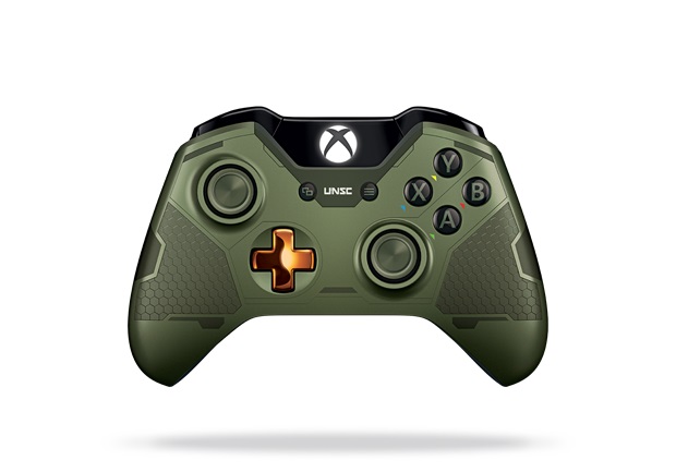 Xbox One Limited Edition Halo 5 Master Chief Controller Front Render