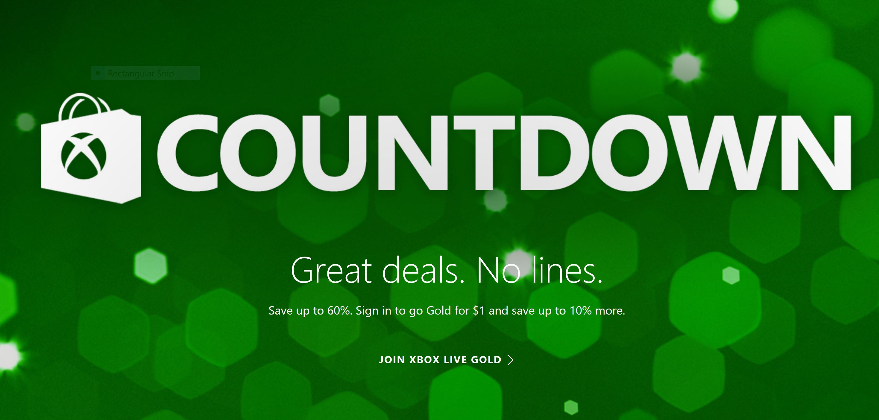 Most saved. Countdown sale Xbox.