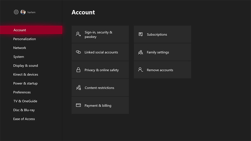 Xbox account. Supports Family settings PNG Xbox.