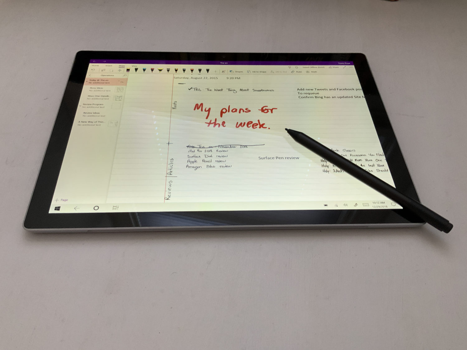 Surface Pen review The en with Trav Pope