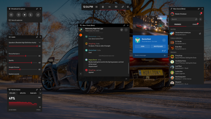 Как обновить xbox game bar на windows 10