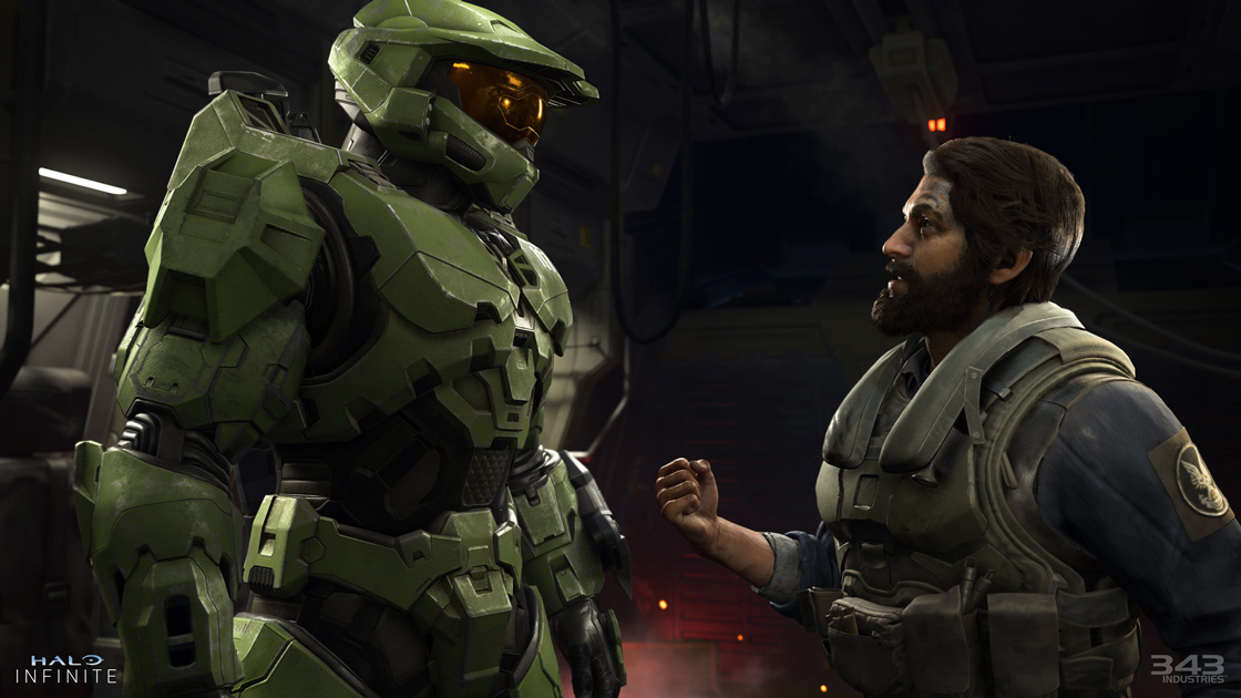 John 117 and The Pilot in Halo Infinite